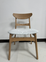 Cadeira nórdica de madeira maciça restaurante de macarrão cadeira de jantar mesa de lanche e cadeira restaurante de fast food tronco encosto banco moderno e simples - 图片 3