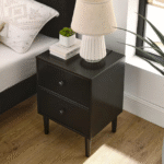 Mesa de cabeceira nórdica de madeira maciça completa simples moderna completa quarto pequeno tronco cor armário de cabeceira de casa