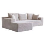 Sofá de combinação de tecido de compressão Sofá de módulo de venda quente Amazon bloco de tofu combinação de sofá em forma de L convidados da sala de estar - 图片 2